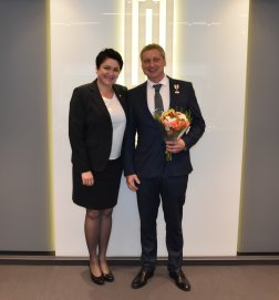LTOK prezidentės apdovanojimas – Ž. Ovsiukui 