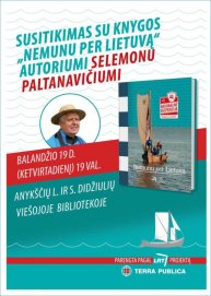 Anykščių viešojoje bibliotekoje vyks susitikimas su Selemonu Paltanavičiumi 