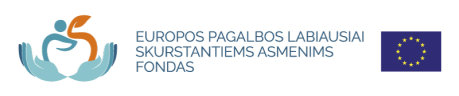 Vykdoma programa „PAGALBA MAISTO PRODUKTAIS“