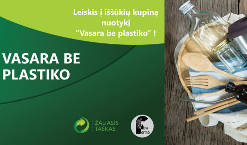 vasaros iššūkis Lietuvos šeimoms - „Vasara be plastiko"