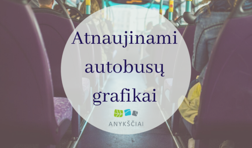Atnaujinami autobusų grafikai