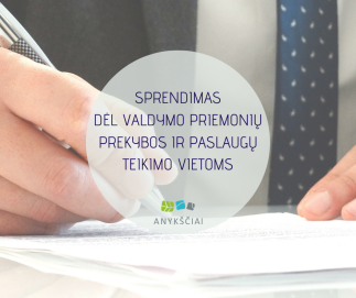 SPRENDIMAS DĖL COVID-19 LIGOS (KORONAVIRUSO INFEKCIJOS) VALDYMO PRIEMONIŲ PREKYBOS IR PASLAUGŲ...