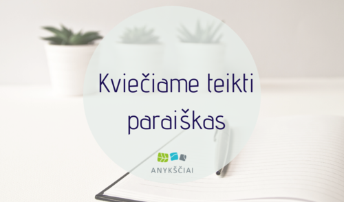 Kviečiame teikti paraiškas