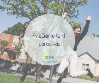 Kviečiame teikti paraiškas
