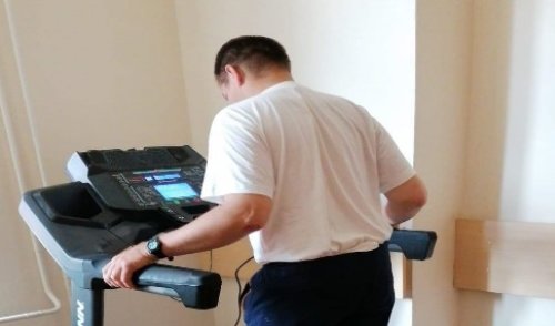 Sporto kambarys Dienos centre asmenims su negalia