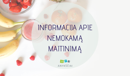 INFORMACIJA APIE NEMOKAMĄ MAITINIMĄ