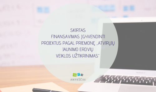 SKIRTAS FINANSAVIMAS ĮGYVENDINTI PROJEKTUS PAGAL PRIEMONĘ ,,ATVIRŲJŲ JAUNIMO ERDVIŲ VEIKLOS...