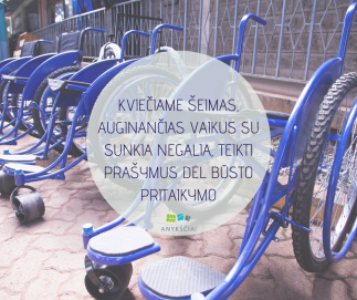 KVIEČIAME ŠEIMAS, AUGINANČIAS VAIKUS SU SUNKIA NEGALIA, TEIKTI PRAŠYMUS DĖL BŪSTO PRITAIKYMO