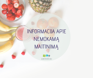 INFORMACIJA APIE NEMOKAMĄ MAITINIMĄ