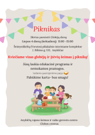 Anykščių rajono šeimos ir vaiko gerovės centro Globos centras kviečia į pikniką!
