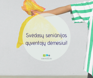 SVĖDASŲ SENIŪNIJOS GYVENTOJŲ DĖMESIUI!