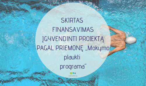 SKIRTAS FINANSAVIMAS ĮGYVENDINTI PROJEKTĄ PAGAL PRIEMONĘ ,,Mokymo plaukti programa”