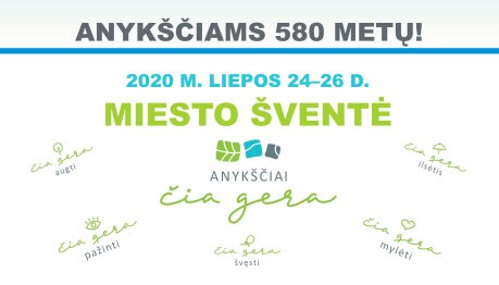Anykščių miesto šventė „Anykščiai. Čia gera" 2020 m. (programa)