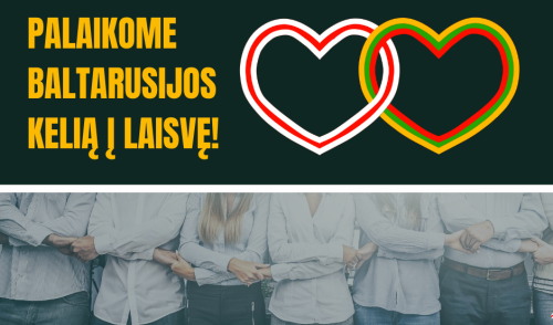 Rugpjūčio 23-ąją – palaikymo ženklai Baltarusijos tautos kovai už demokratiją