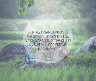 SKIRTAS FINANSAVIMAS IŠ VALSTYBĖS BIUDŽETO LĖŠŲ Vaikų vasaros stovyklų ir NVŠ veiklų projektams...