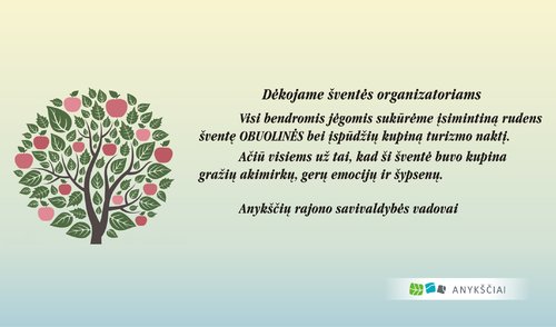 Dėkojame šventės organizatoriams!