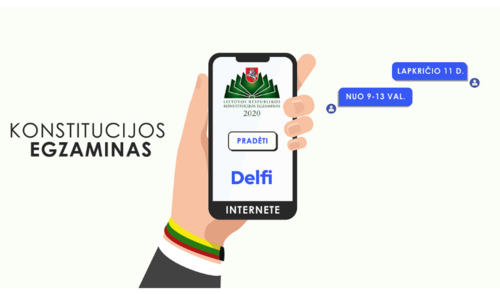 Konstitucijos egzaminas 2020 metais – atsinaujinęs, įdomus, nuotolinis
