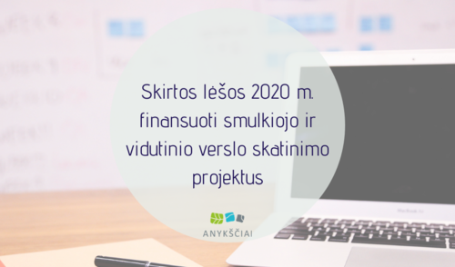 SKIRTOS LĖŠOS 2020 M. FINANSUOTI SMULKIOJO IR VIDUTINIO VERSLO SKATINIMO PROJEKTUS