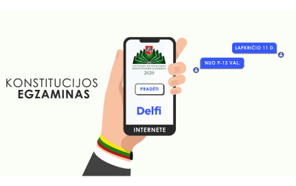 Konstitucijos egzaminas 2020 metais – atsinaujinęs, įdomus, nuotolinis
