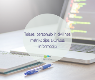 Teisės, personalo ir civilinės metrikacijos skyriaus informacija