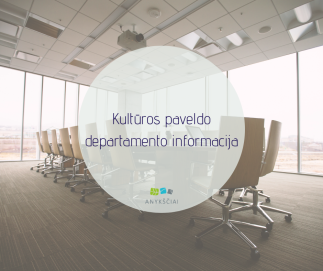 Kultūros paveldo departamento informacija