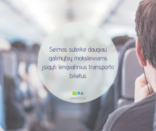 Seimas suteikė daugiau galimybių moksleiviams įsigyti lengvatinius transporto bilietus