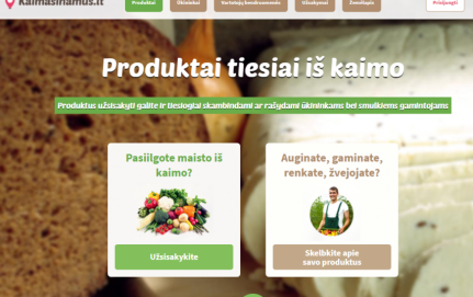 „Kaimas į namus“ – galimybė nusipirkti norimą produktą tiesiai iš ūkio