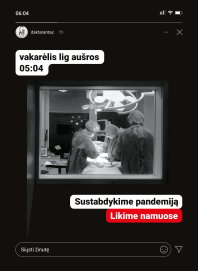 Visuomenę gyventi ramiau ragins vaizdais iš šiandienos medikų „vakarėlių“