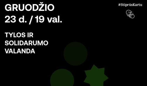 Anykščiai jungiasi prie akcijos „Tylos ir solidarumo valanda“
