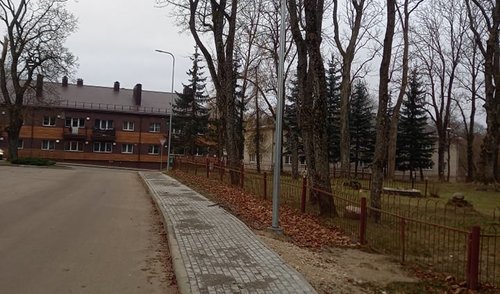 Anykščių mieste Dvaro gatvėje atliktas kapitalinis remontas