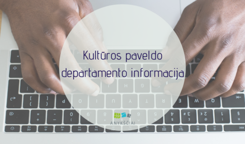 Kultūros paveldo departamento informacija