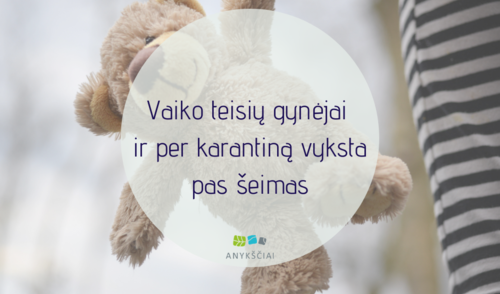 Vaiko teisių gynėjai ir per karantiną vyksta pas šeimas