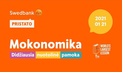 Didžiausia nuotolinė pamoka „Mokonomika“ 