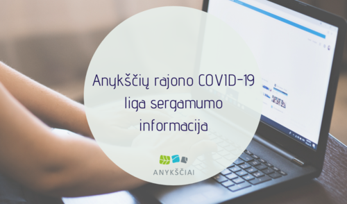 Anykščių rajono COVID-19 liga sergamumo informacija
