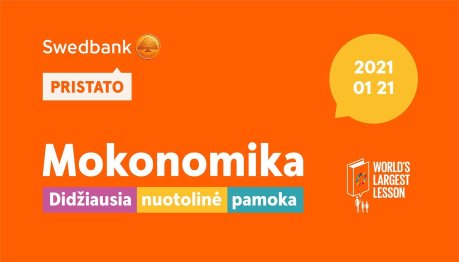Didžiausia nuotolinė pamoka „Mokonomika“ 
