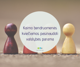 Kaimo bendruomenės kviečiamos pasinaudoti valstybės parama