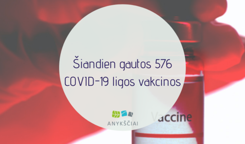 Šiandien gautos 576 COVID-19 ligos vakcinos