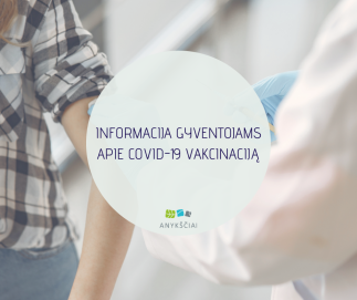INFORMACIJA GYVENTOJAMS APIE COVID-19 VAKCINACIJĄ