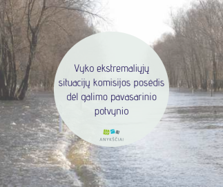 Vyko ekstremaliųjų situacijų komisijos posėdis dėl galimo pavasarinio potvynio 