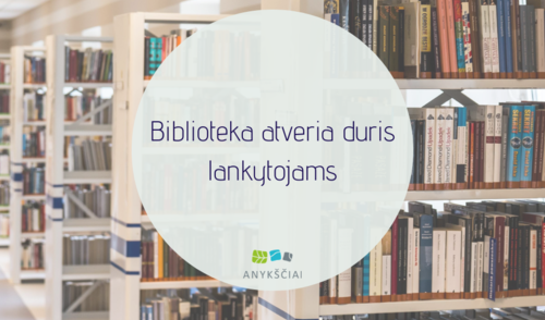 Biblioteka atveria duris lankytojams