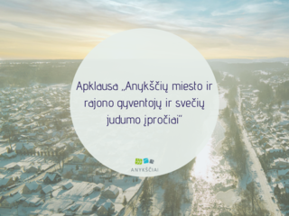 Apklausa „Anykščių miesto ir rajono gyventojų ir svečių judumo įpročiai“