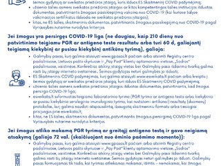 Galimybių pasui gauti galios tik PGR testas