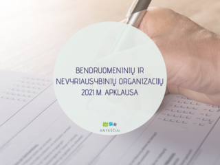 BENDRUOMENINIŲ IR NEVYRIAUSYBINIŲ ORGANIZACIJŲ 2021 M. APKLAUSA