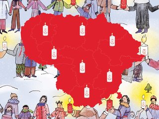  Tautiečiai visame pasaulyje kviečiami virtualiai uždegti žvakelę – ištiesti pagalbos ranką...