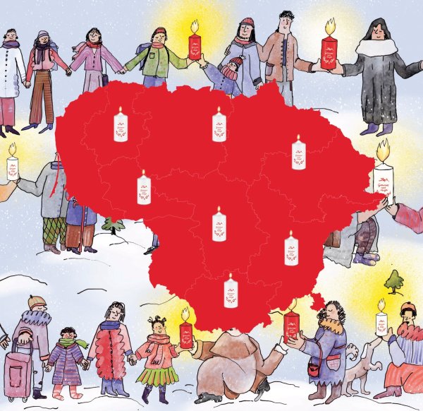  Tautiečiai visame pasaulyje kviečiami virtualiai uždegti žvakelę – ištiesti pagalbos ranką...