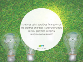 Kvietimas teikti paraiškas finansavimui dėl elektros energijos iš atsinaujinančių išteklių...