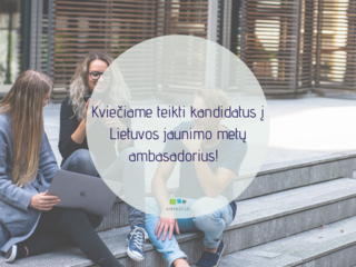 Kviečiame teikti kandidatus į Lietuvos jaunimo metų ambasadorius!  
