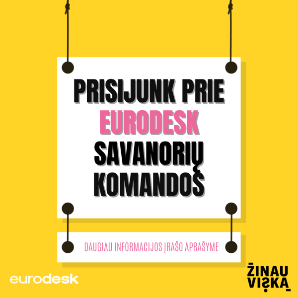 Tapk Eurodesk Lietuva savanoriu