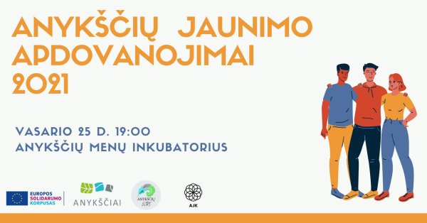 Anykščių jaunimo apdovanojimai 2021