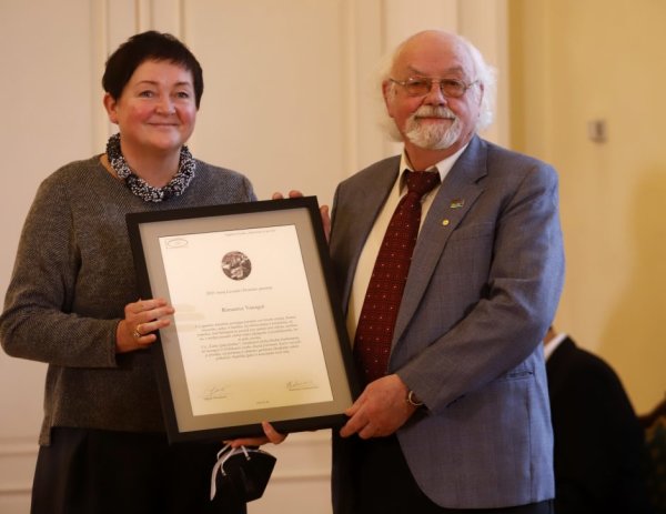 Leonido Donskio premija įteikta rašytojui Rimantui Vanagui